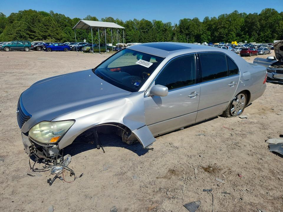 2004 Lexus Ls 430 VIN JTHBN36F440133405 COPART salvage auction — FRONT END, Va - Cert Of Title - Salvage, sold $725 on 2026-07-06 (photo 1)