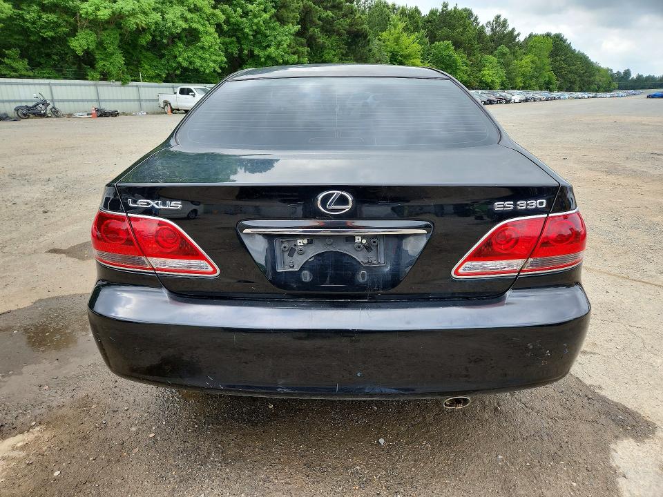 2005 Lexus ES VIN JTHBA30G555110569 COPART salvage auction — FRONT END, La - Cert Of Title-Salvage, sold $600 on 2026-07-16 (photo 6)