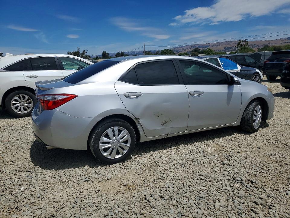 2014 Toyota Corolla VIN 5YFBURHE0EP130911 COPART salvage auction — SIDE, CA - SALVAGE CERTIFICATE, sold $1,700 on 2026-07-21 (photo 3)