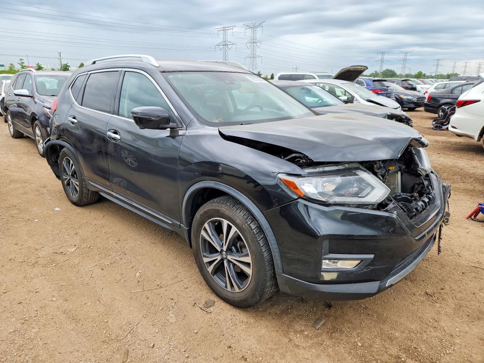 2017 Nissan Rogue VIN JN8AT2MV2HW280725 COPART salvage auction — FRONT END, IL - SALVAGE CERTIFICATE, sold $1,000 on 2026-07-30 (photo 4)