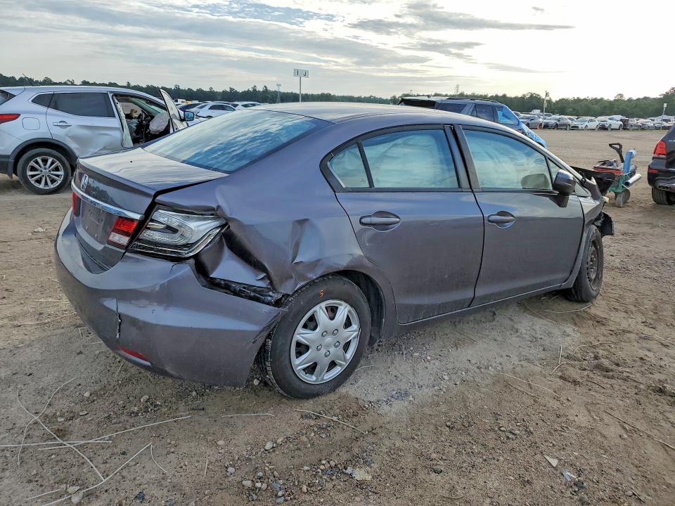 2015 Honda Civic VIN 19XFB2F54FE286812 COPART salvage auction — ALL OVER, Tx - Salvage Vehicle Title, sold $500 on 2026-07-10 (photo 3)