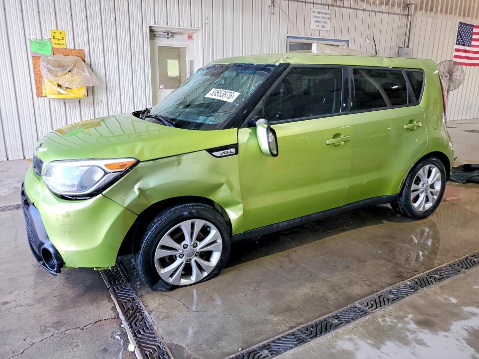 2015 Kia Soul VIN KNDJP3A58F7761175 COPART salvage auction — FRONT END, Pa - Certificate Of Salvage, sold $900 on 2026-07-20 (photo 1)