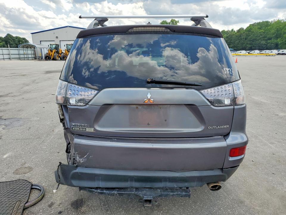 2010 Mitsubishi Outlander VIN JA4AS3AW4AZ003610 COPART salvage auction — REAR END, Nc - Salvage Certificate Of Title, sold $250 on 2026-07-28 (photo 6)