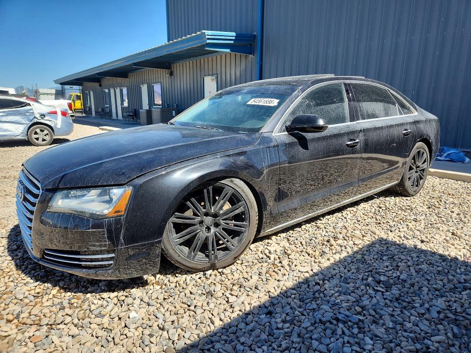2014 Audi A8 VIN WAURGAFD5EN005771 — COPART salvage auction photo