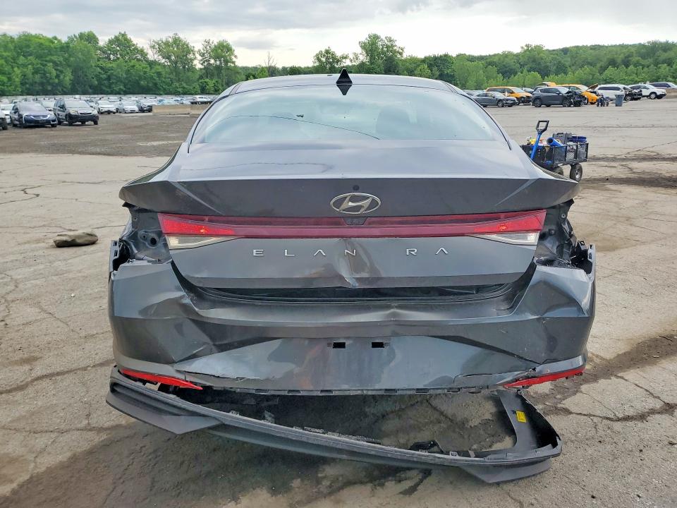 2021 Hyundai VIN 5NPLS4AG8MH047943 COPART salvage auction — REAR END, Ny - Mv-907A Salvage Certificate, sold $425 on 2026-07-21 (photo 6)