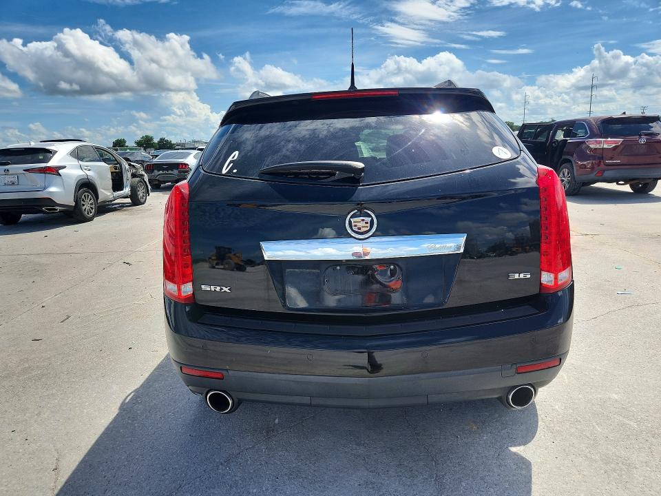 2012 Cadillac Srx VIN 3GYFNBE36CS500374 COPART salvage auction — WATER/FLOOD, Fl - Cert Of Title Slvg Rebuildable, sold $875 on 2026-07-22 (photo 6)