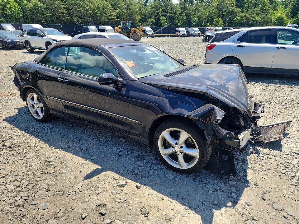 2005 Mercedes-benz Clk-klasse VIN WDBTK65J45F120804 COPART salvage auction — FRONT END, MD - CERT OF SALVAGE > 75% DAMAGE (P), sold $325 on 2026-07-02 (photo 4)