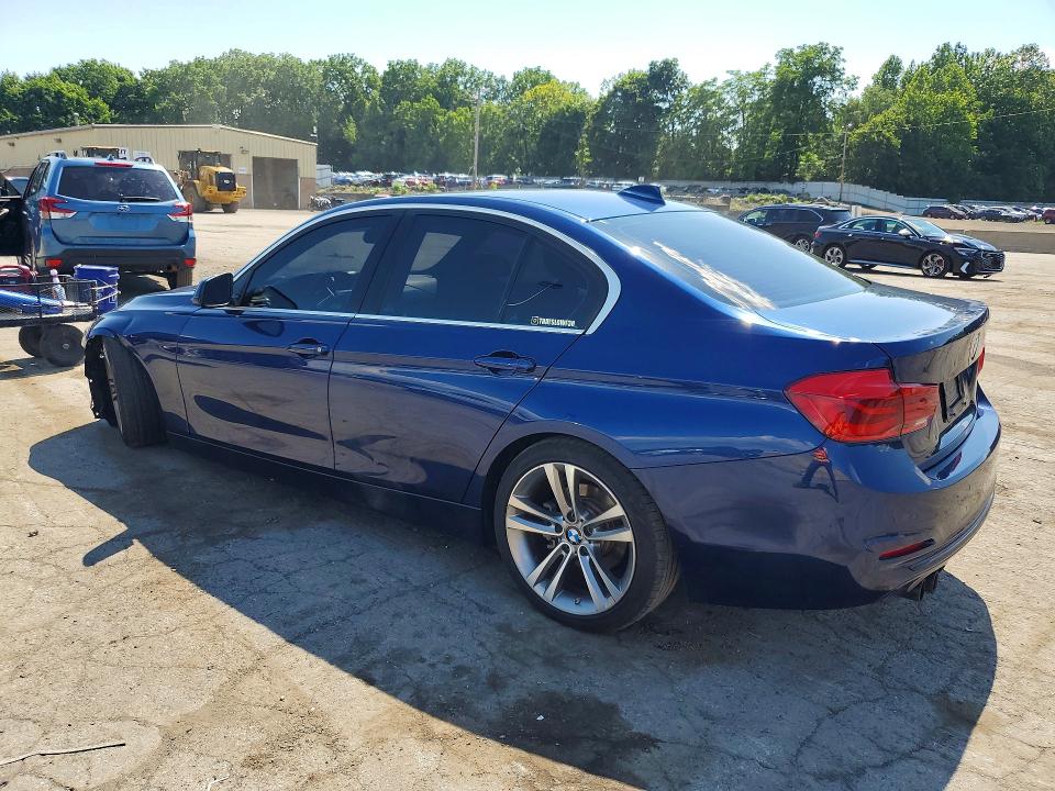 2018 BMW 3er VIN WBA8D9C55JA607653 COPART salvage auction — FRONT END, NY - MV-907A SALVAGE CERTIFICATE, sold $600 on 2026-07-21 (photo 2)