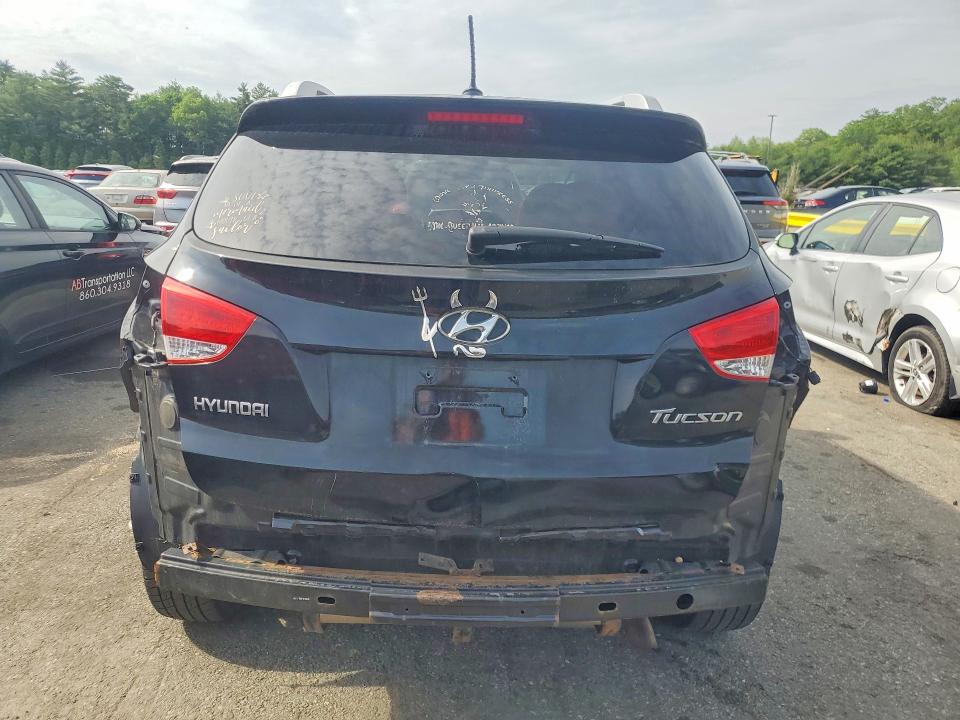 2013 Hyundai Tucson VIN KM8JU3AC1DU567993 COPART salvage auction — REAR END, Ri - Salvage Certificate Of Title, sold $900 on 2026-07-14 (photo 6)