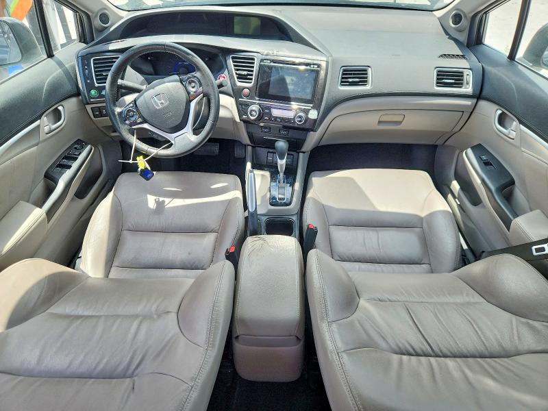 2015 Honda Civic hybrid VIN 19XFB4F33FE200738 COPART salvage auction — FRONT END, Tx - Salvage Vehicle Title, sold $2,000 on 2026-07-10 (photo 8)