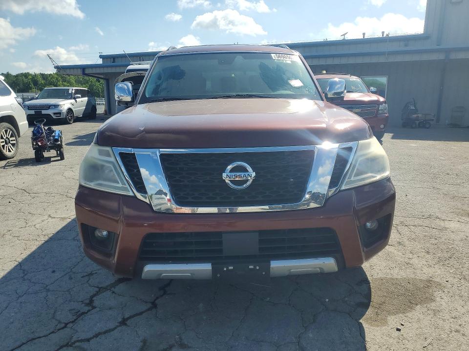 2017 Nissan Armada VIN JN8AY2NC8H9509101 COPART salvage auction — NORMAL WEAR, Tn - Certificate Of Title, sold $4,200 on 2026-07-21 (photo 5)