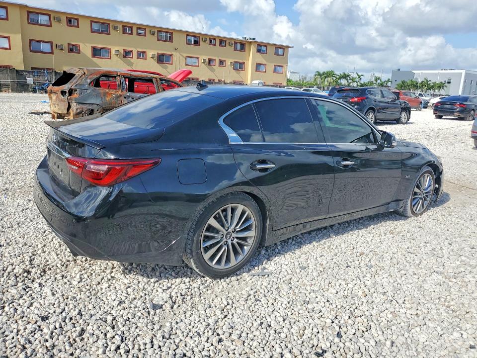 2018 Infiniti Q50 VIN JN1EV7APXJM366413 COPART salvage auction — FRONT END, Fl - Cert Of Ttl-Rebuilt&Slvg Rbld, sold $1,600 on 2026-07-17 (photo 3)