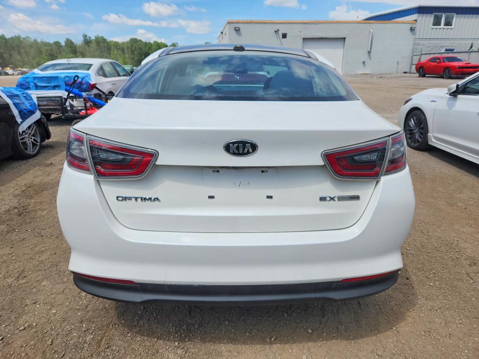 2014 Kia Optima hybrid VIN KNAGN4AD3E5077123 COPART salvage auction — FRONT END, On - Permit Salvage, sold $1,550 on 2026-07-07 (photo 6)