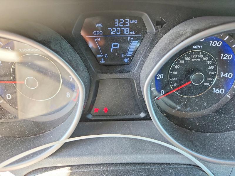 2012 Hyundai Elantra VIN KMHDH4AE0CU377061 COPART salvage auction — FRONT END, UT - SALVAGE CERTIFICATE, sold $375 on 2026-07-24 (photo 9)