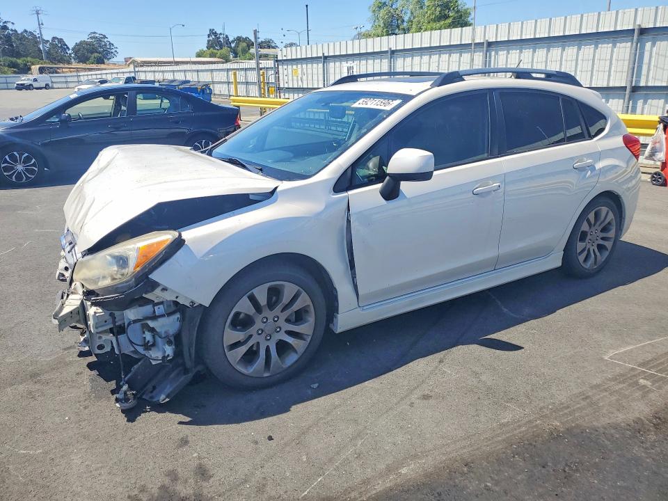 2014 Subaru Impreza VIN JF1GPAS62E8261839 COPART salvage auction — FRONT END, CA - SALVAGE CERTIFICATE, sold $525 on 2026-07-13 (photo 1)
