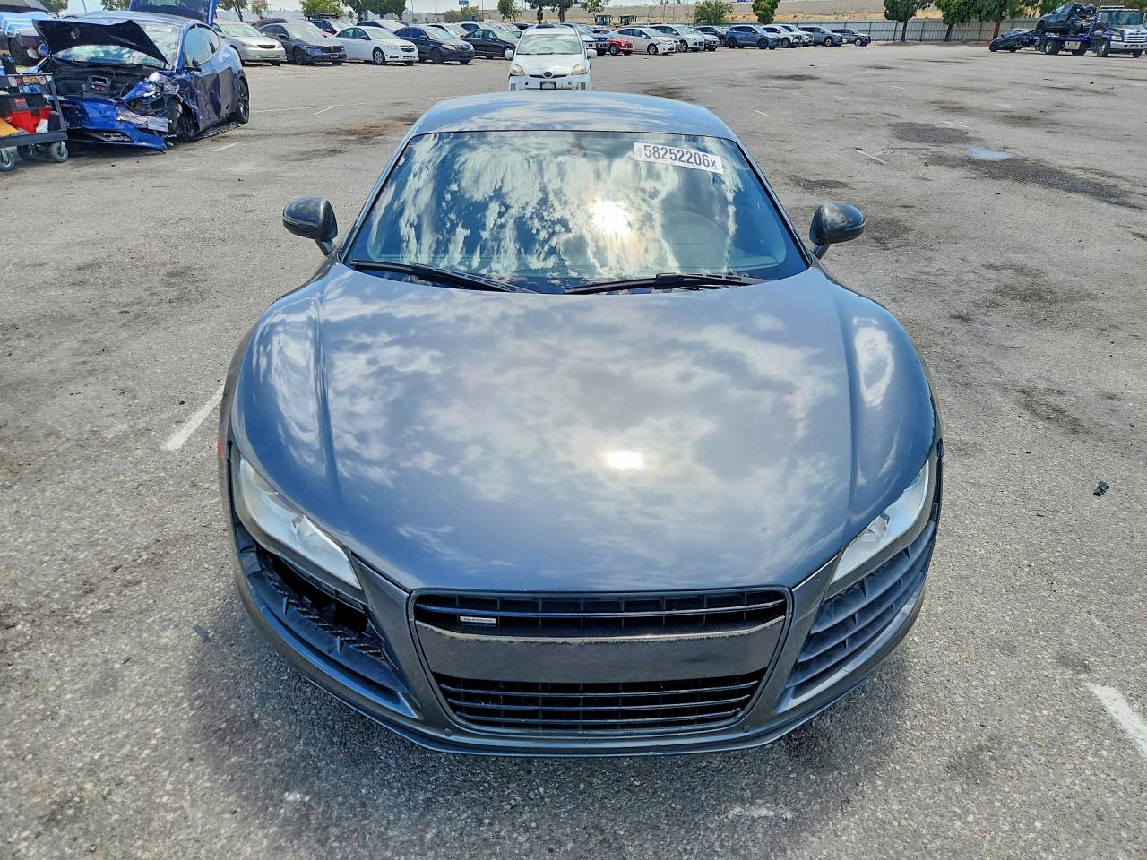 2011 Audi R8 VIN WUAAUAFG9BN001627 COPART salvage auction — Undercarriage, CA - SALVAGE CERTIFICATE, sold $30,500 on 2026-08-06 (photo 5)