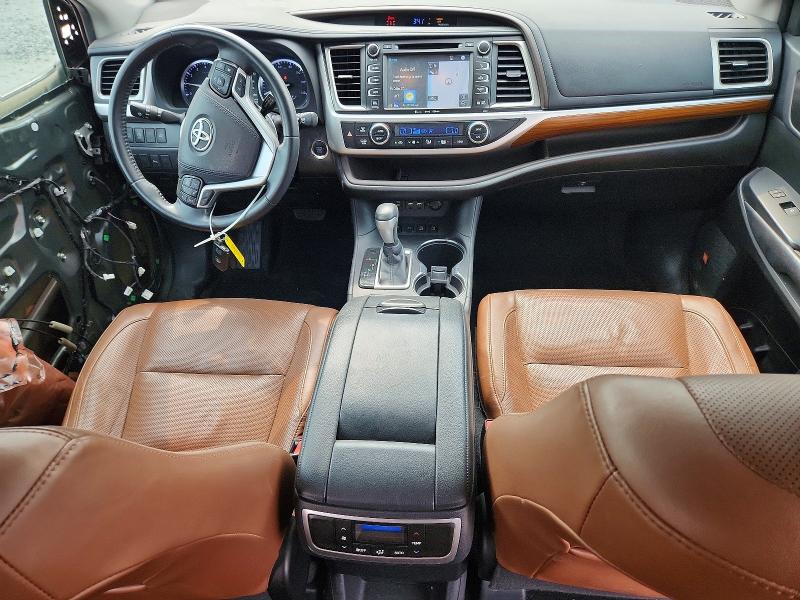 2019 Toyota Highlander VIN 5TDDZRFH6KS918506 COPART salvage auction — FRONT END, Co - Public - Salvage Title, sold $12,600 on 2026-07-09 (photo 8)
