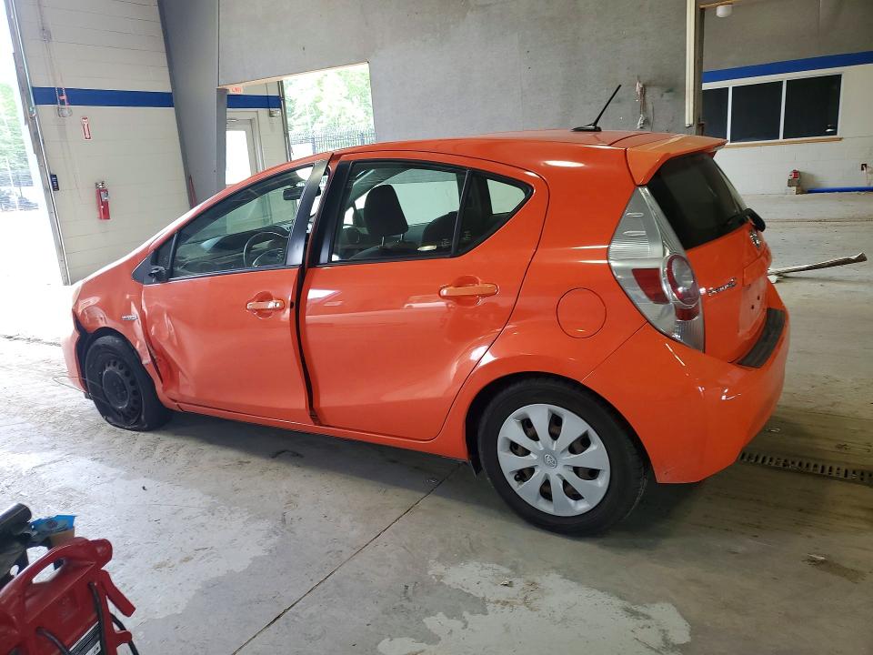 2012 Toyota Prius VIN JTDKDTB35C1023083 COPART salvage auction — FRONT END, Va - Cert Of Title - Salvage, sold $700 on 2026-07-02 (photo 2)