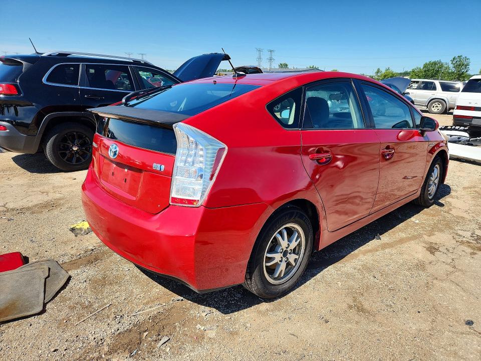 2011 Toyota Prius VIN JTDKN3DU8B0283405 COPART salvage auction — REAR END, Il - Salvage Certificate, sold $250 on 2026-07-28 (photo 3)