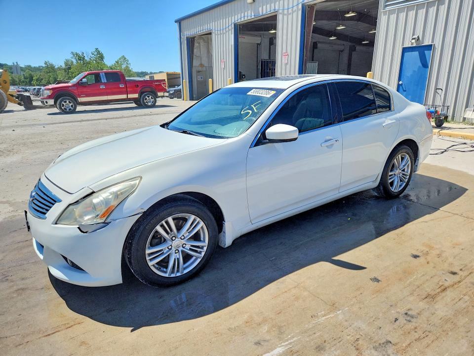 2012 Infiniti VIN JN1CV6AR0CM971983 COPART salvage auction — FRONT END, IL - SALVAGE CERTIFICATE, sold $1,250 on 2026-07-08 (photo 1)