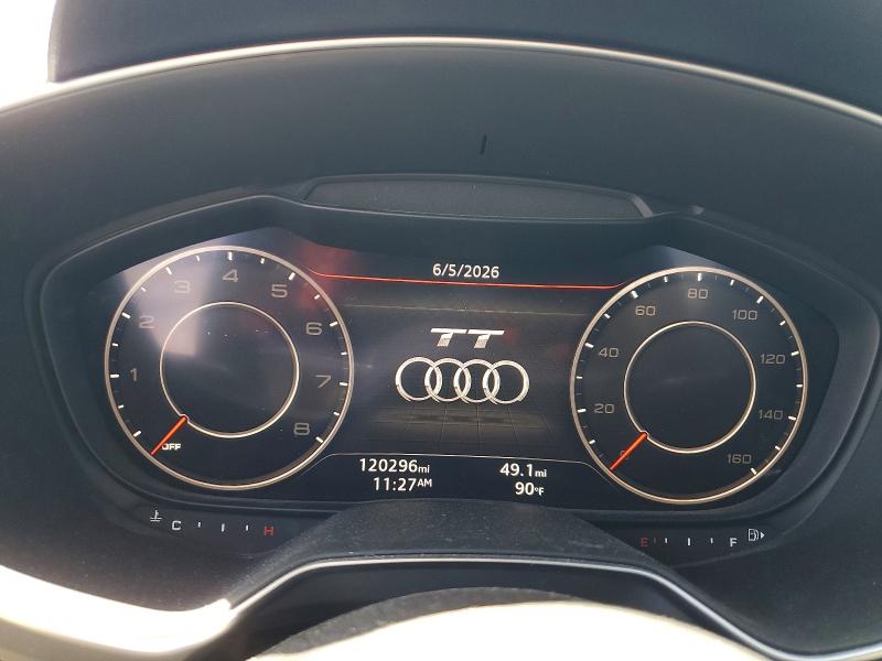 2017 Audi Tt VIN TRUC5AFV5H1006119 COPART salvage auction — FRONT END, Ca - Salvage Certificate, sold $6,500 on 2026-07-07 (photo 9)