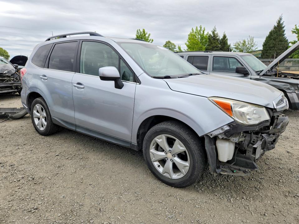 2015 Subaru Forester VIN JF2SJAHC6FH468837 COPART salvage auction — FRONT END, Or - Salvage Title Certificate, sold $2,100 on 2026-07-07 (photo 4)