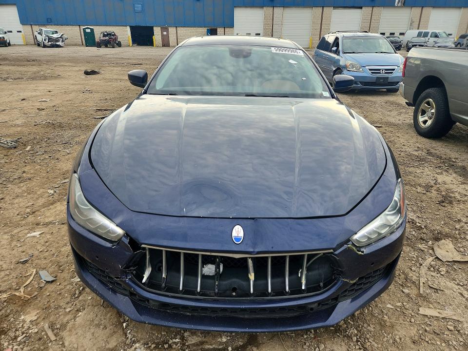 2018 Maserati Ghibli VIN ZAM57YTAXJ1278657 COPART salvage auction — FRONT END, MI - CERTIFICATE OF TITLE, sold $3,150 on 2026-07-14 (photo 5)