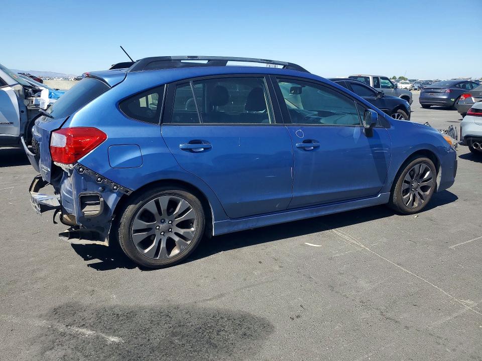 2014 Subaru VIN JF1GPAL6XE8288012 COPART salvage auction — REAR END, Ca - Salvage Certificate, sold $1,800 on 2026-07-13 (photo 3)