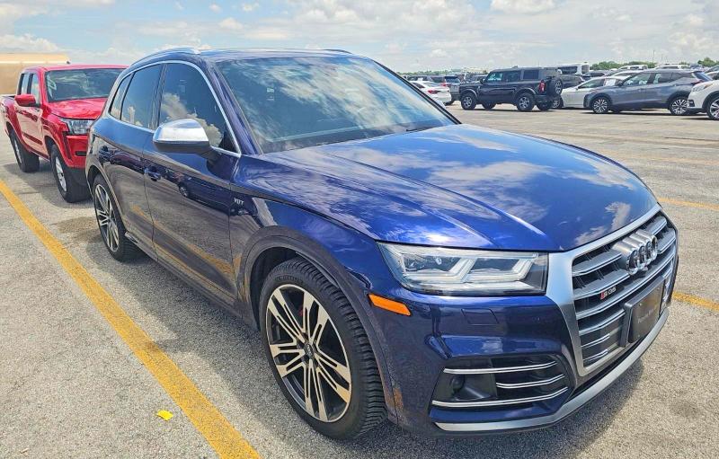 2018 Audi Sq5 VIN WA1C4AFY4J2088801 COPART salvage auction — NORMAL WEAR, Tx - Certificate Of Title (P), sold $10,800 on 2026-07-27 (photo 1)
