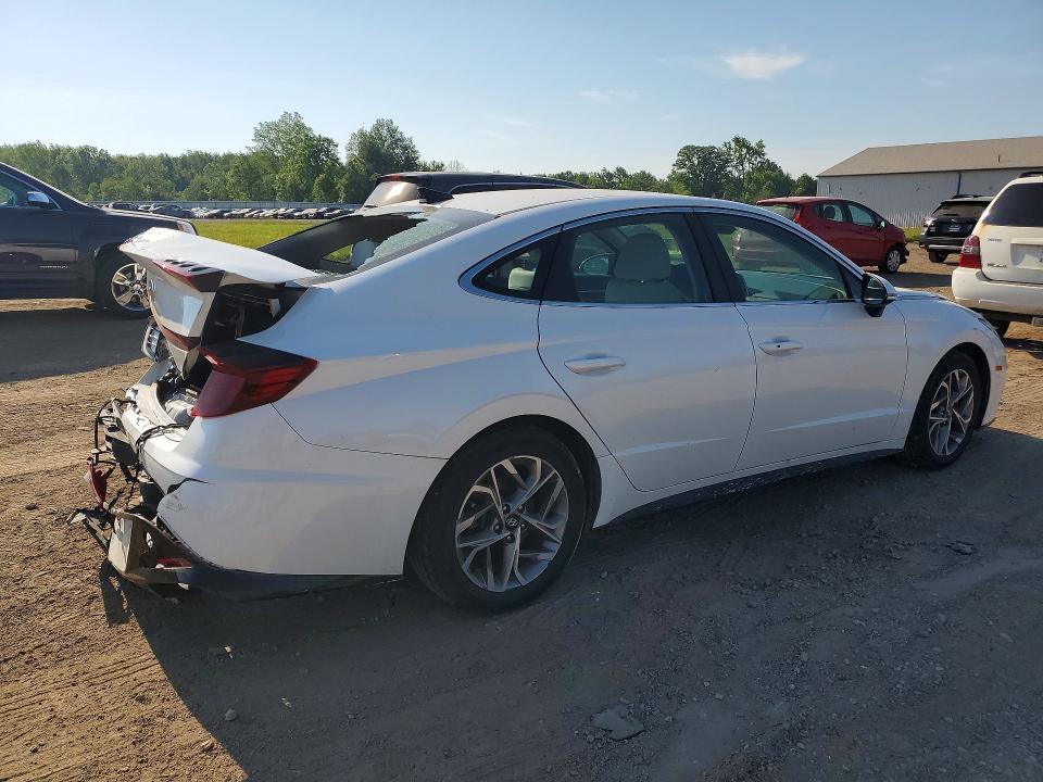 2022 Hyundai Sonata VIN KMHL64JA3NA174975 COPART salvage auction — REAR END, Oh - Cert Of Title-Salvage, sold $4,050 on 2026-07-16 (photo 3)