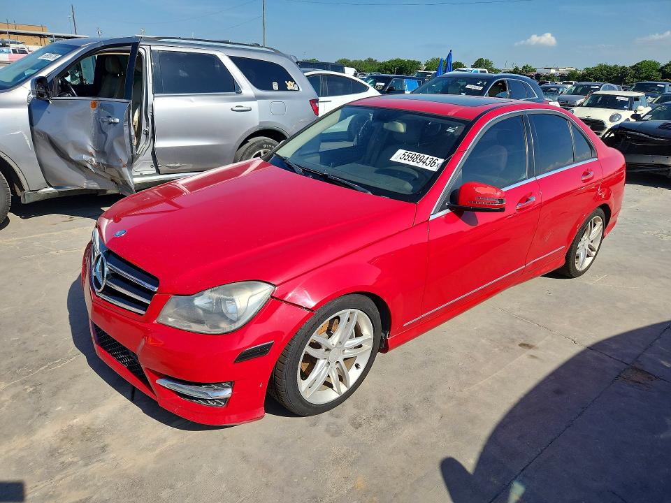 2014 Mercedes-benz VIN WDDGF4HBXER311387 COPART salvage auction — FRONT END, Mt - Certificate Of Title, sold $600 on 2026-07-30 (photo 1)
