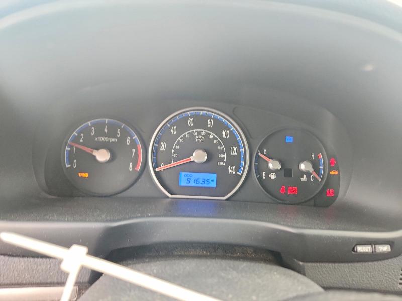 2009 Hyundai Santa fe VIN 5NMSG13D29H301018 COPART salvage auction — REAR END, Co - Public - Salvage Title, sold $1,450 on 2026-07-02 (photo 9)