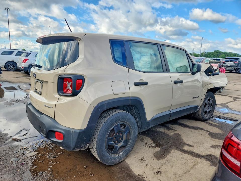 2015 Jeep VIN ZACCJAAT0FPB55713 COPART salvage auction — FRONT END, Mi - Certificate Of Title, sold $300 on 2026-07-31 (photo 3)