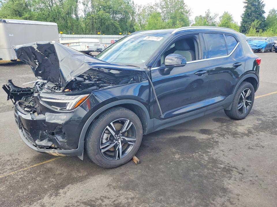 2025 Volvo Xc40 VIN YV4L12UJ4S2466110 COPART salvage auction — FRONT END, Or - Salvage Title Certificate, sold $5,000 on 2026-08-17 (photo 1)