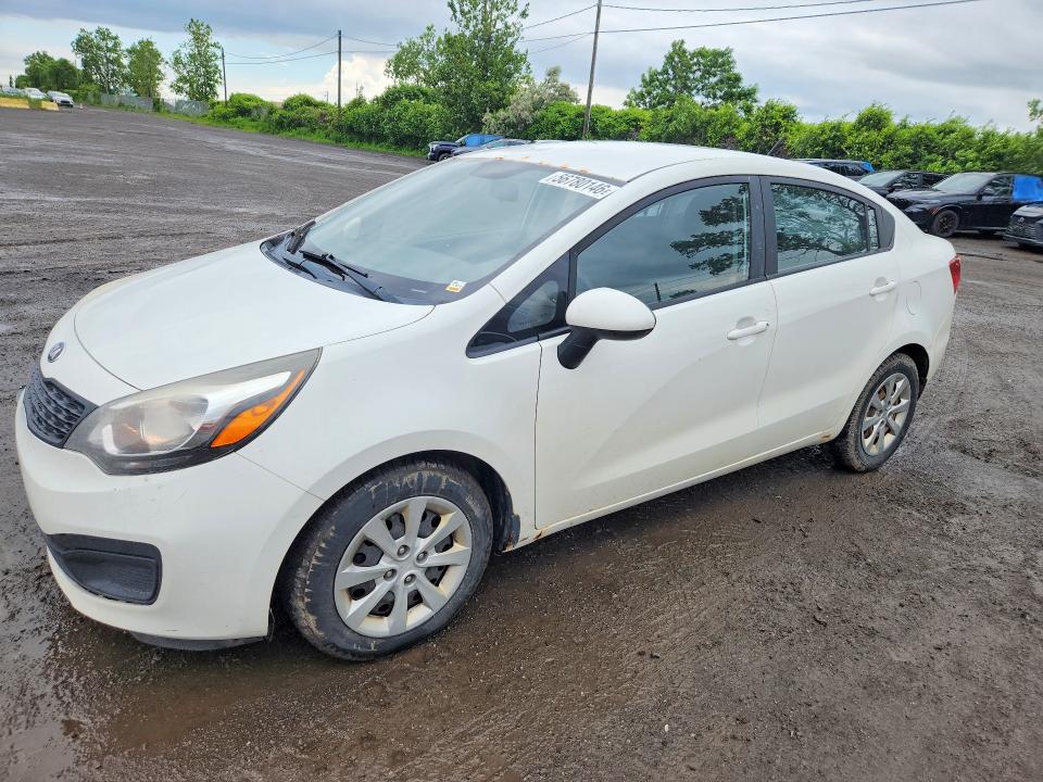 2014 Kia Rio VIN KNADM4A36E6382798 COPART salvage auction — FRONT END, Qc - Gravement Accidente, sold $150 on 2026-07-21 (photo 1)