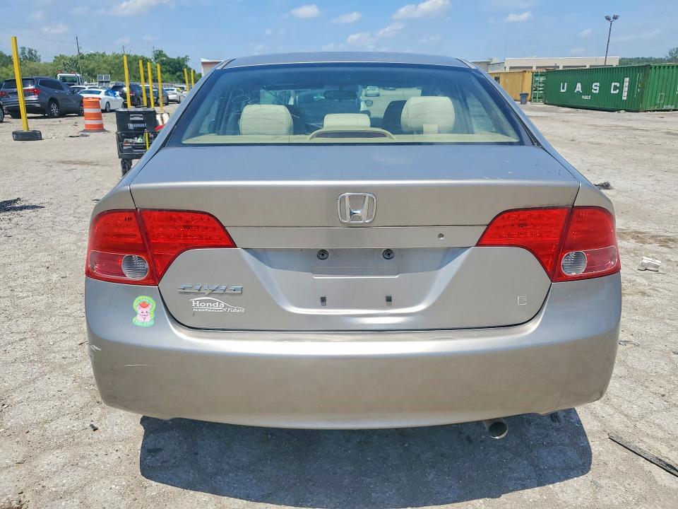 2006 Honda Civic VIN JHMFA16876S004875 COPART salvage auction — FRONT END, In - Cert Of Title-Salvage Title, sold $250 on 2026-07-17 (photo 6)