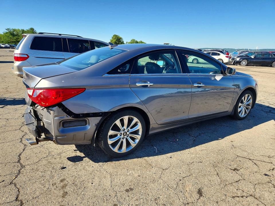 2011 Hyundai Sonata VIN 5NPEC4AC9BH259833 COPART salvage auction — REAR END, Pa - Certificate Of Salvage, sold $425 on 2026-07-31 (photo 3)