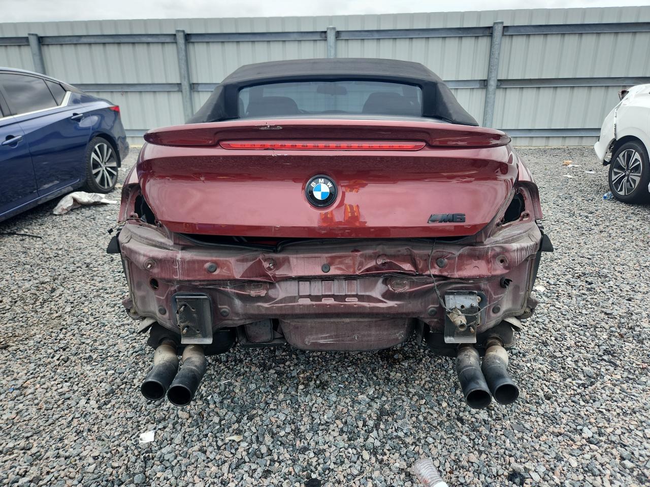 2007 BMW 650 VIN WBAEK13567CN81894 COPART salvage auction — Rear End, FL - CERTIFICATE OF TITLE, sold $3,000 on 2026-07-02 (photo 6)