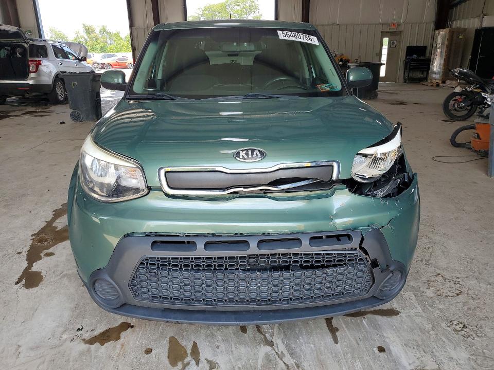 2014 Kia Soul VIN KNDJN2A23E7041254 COPART salvage auction — FRONT END, Pa - Certificate Of Salvage, sold $850 on 2026-07-15 (photo 5)