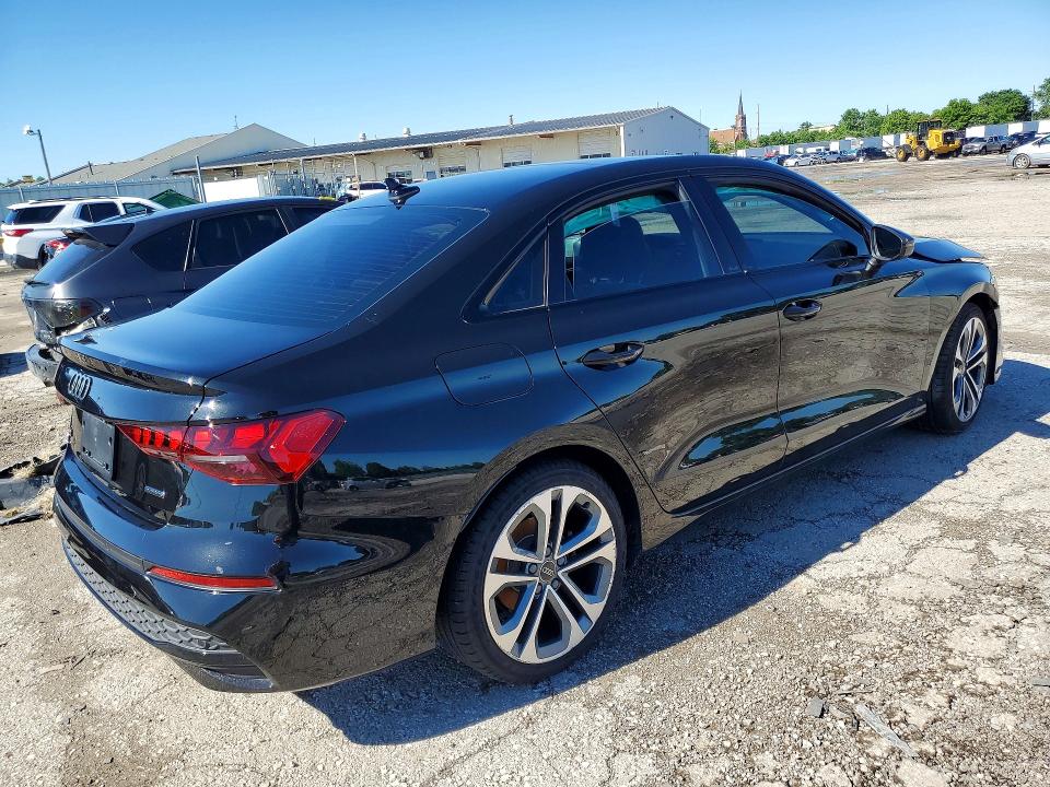 2025 Audi A3 VIN WAUHUDGY6SA074253 COPART salvage auction — FRONT END, In - Cert Of Title-Salvage Title, sold $8,100 on 2026-07-27 (photo 3)