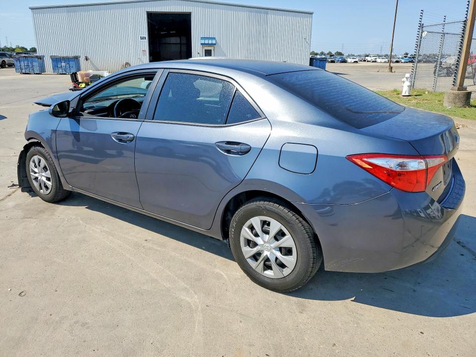 2016 Toyota Corolla VIN 5YFBURHE2GP492256 COPART salvage auction — FRONT END, Ca - Salvage Certificate, sold $925 on 2026-07-20 (photo 2)