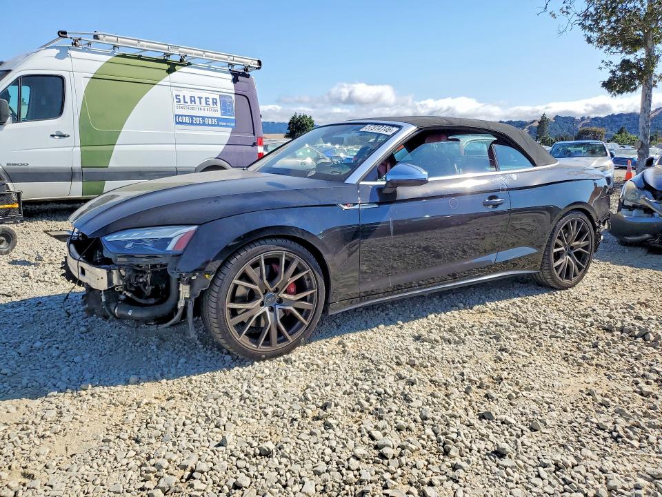 2021 Audi Rs5 VIN WAUY4GF5XMN001486 COPART salvage auction — FRONT END, Ca - Salvage Certificate, sold $7,500 on 2026-07-28 (photo 1)