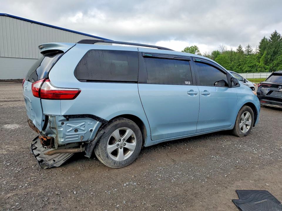 2015 Toyota VIN 5TDKK3DC4FS529112 COPART salvage auction — REAR END, Ny - Mv-907A Salvage Certificate, sold $1,200 on 2026-07-06 (photo 3)