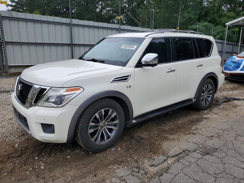 2017 Nissan Armada VIN JN8AY2ND8H9006824 COPART salvage auction — HAIL, AL - CERT OF TITLE-SALVAGE TITLE, sold $3,000 on 2026-07-10 (photo 1)