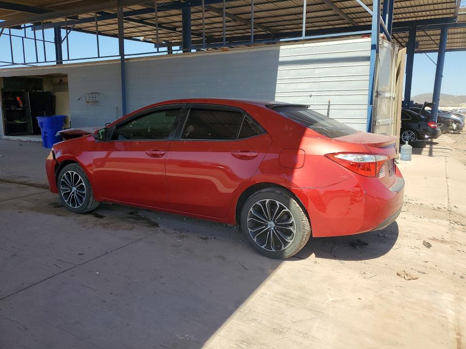 2015 Toyota Corolla VIN 5YFBURHE3FP345765 COPART salvage auction — FRONT END, AZ - CERT OF TITLE - SALVAGE, sold $2,100 on 2026-07-28 (photo 2)