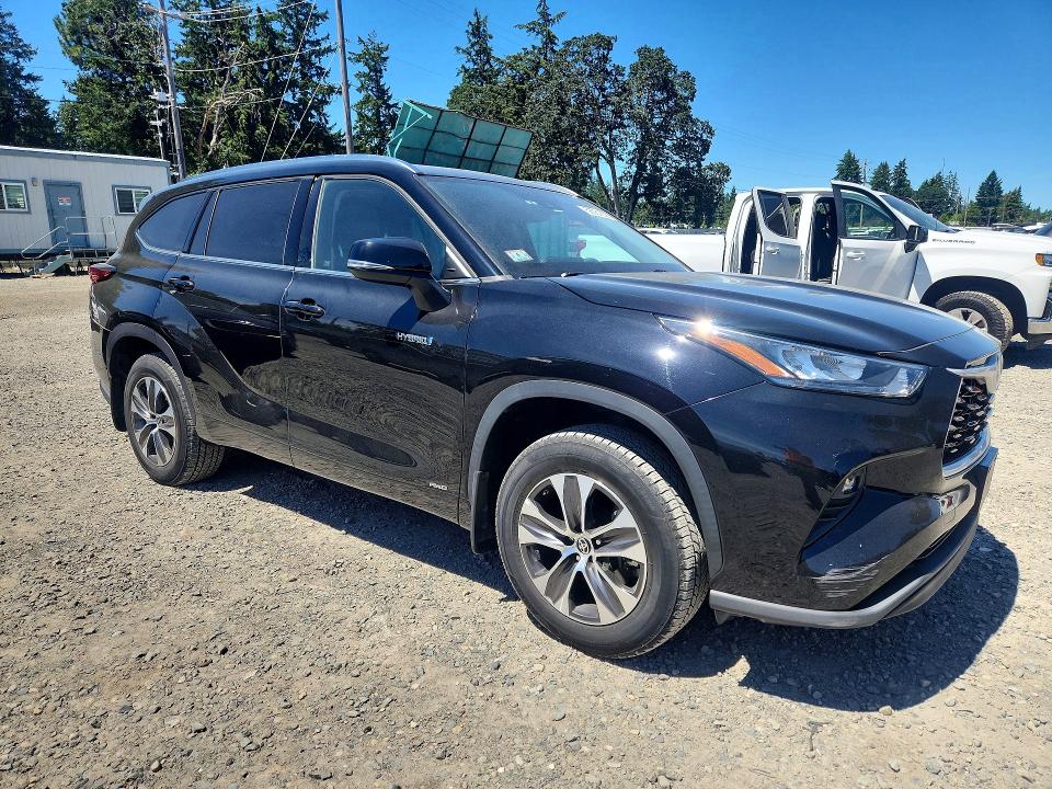 2020 Toyota Highlander VIN 5TDHBRCH8LS504185 COPART salvage auction — REAR END, Wa - Bill Of Sale, sold $19,000 on 2026-07-14 (photo 4)
