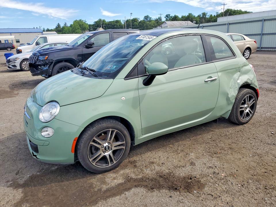 2012 Fiat 500 VIN 3C3CFFAR8CT344229 COPART salvage auction — REAR END, Pa - Cert Of Salv-R=Reconstructed, sold $475 on 2026-07-02 (photo 1)