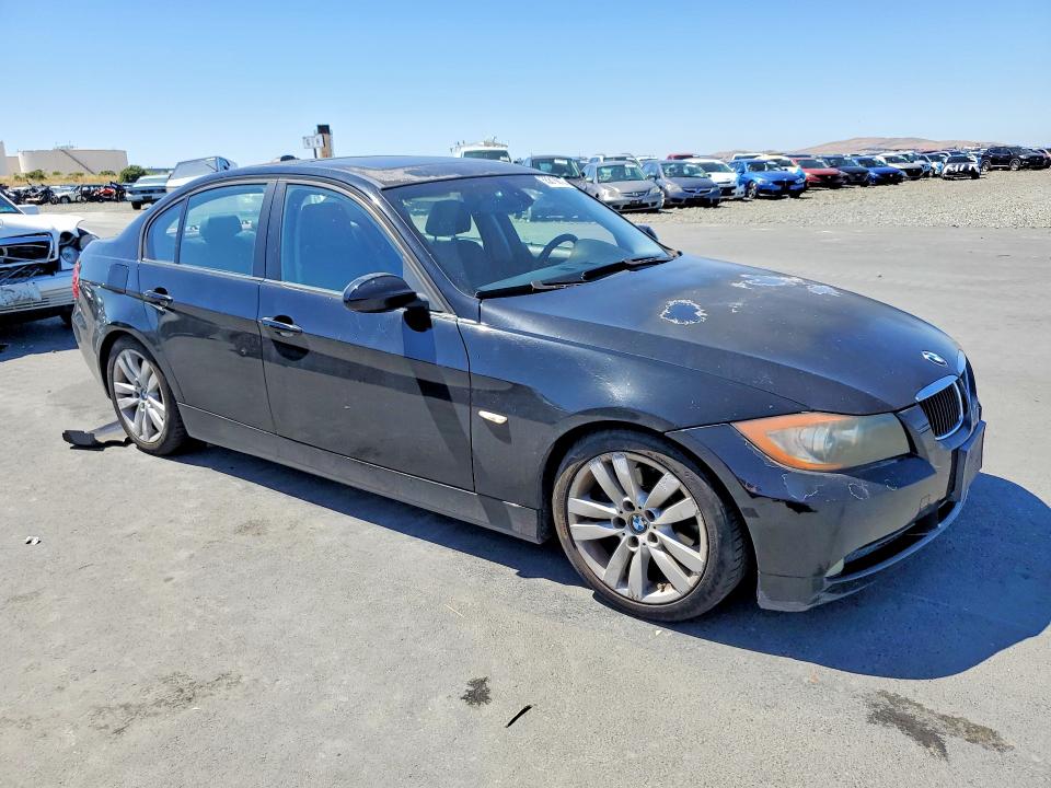 2007 BMW 3 series VIN WBAVC535X7FZ79953 COPART salvage auction — REAR END, Ca - Salvage Certificate, sold $400 on 2026-07-08 (photo 4)