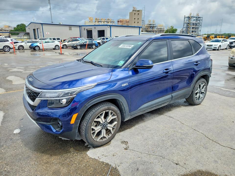 2022 Kia VIN KNDERCAA4N7311126 COPART salvage auction — REAR END, La - Cert Of Title-Salvage, sold $4,300 on 2026-07-29 (photo 1)