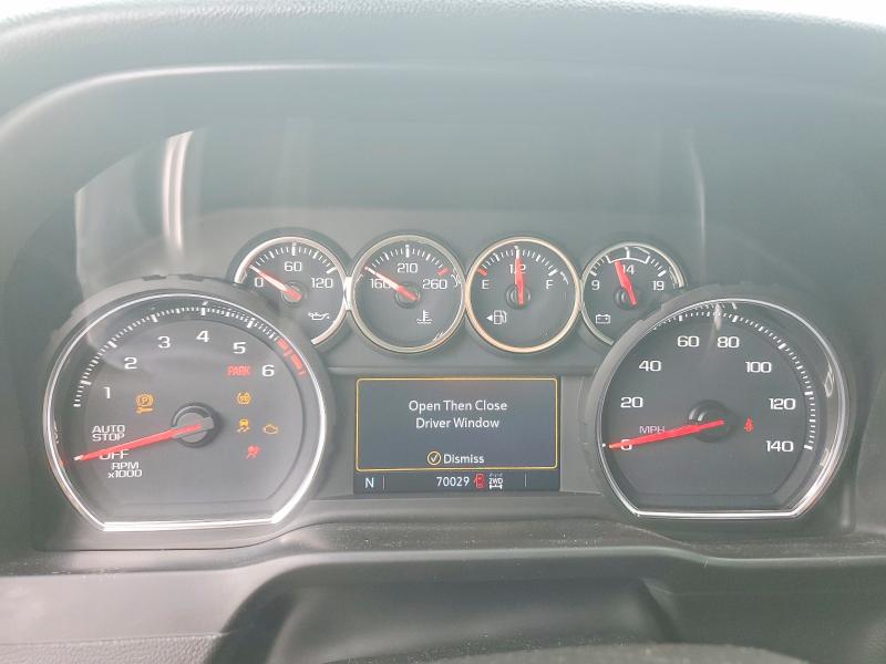 2020 Chevrolet Silverado VIN 1GCPYFEL9LZ346870 COPART salvage auction — FRONT END, Nc - Salvage Certificate Of Title, sold $7,500 on 2026-07-29 (photo 9)